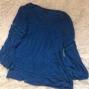 Blue Boho top